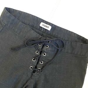 L'Agence Lace Up Skinny Crop Pants